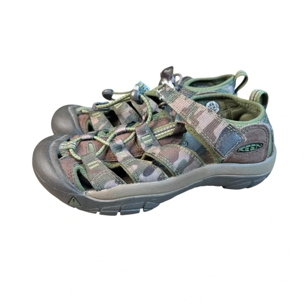 Keen Newport H2 Sandals Youth Boys 1 Green Camouflage